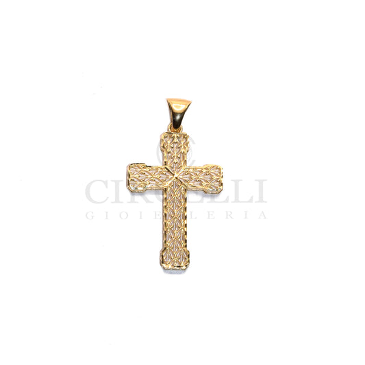18K gold cross for women