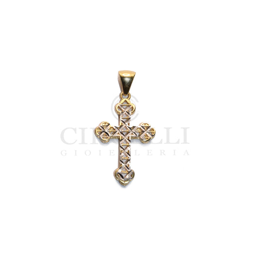18K gold cross for women