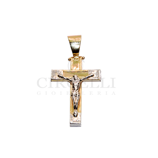 18K Gold Two-Tone Cross