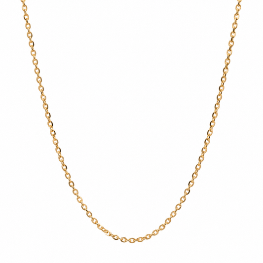 Chaîne rolo en or 18 carats et diamants