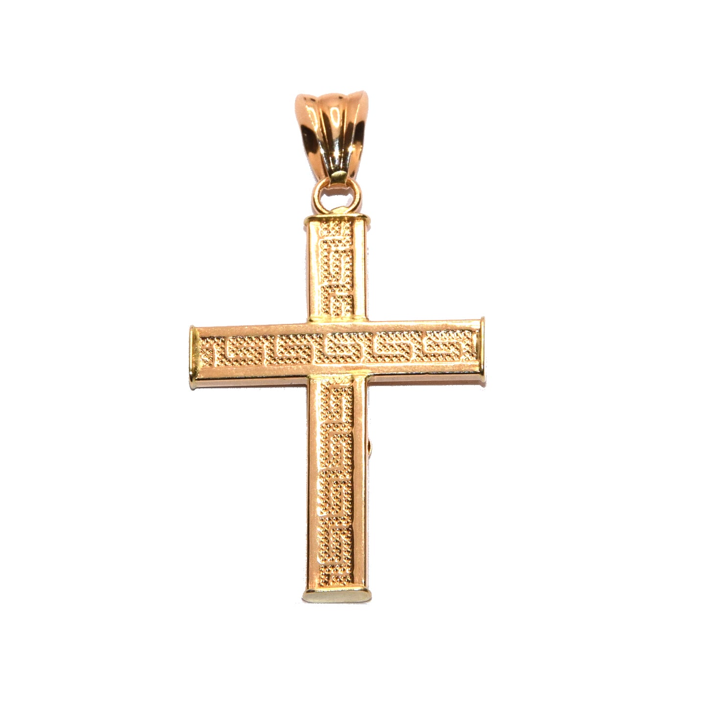 Croce con Greca oro 18k