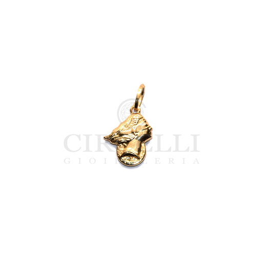 18K Gold Lady Luck Pendant