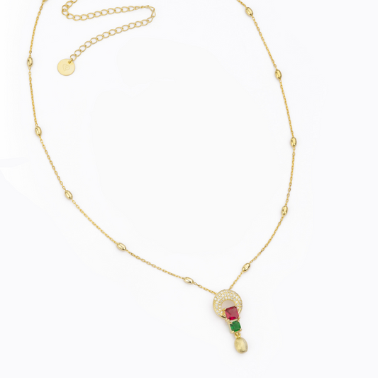 BARBIERI 925 Silver Saturn Necklace