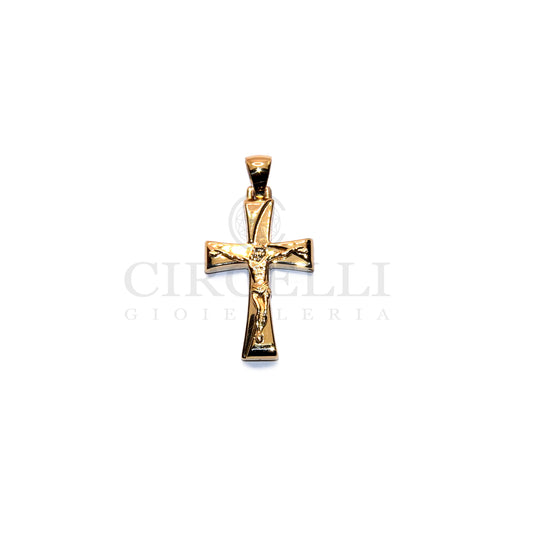 18-karat gold cross with Christ