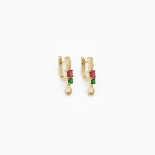 BARBIERI Saturn Earrings in 925 Silver