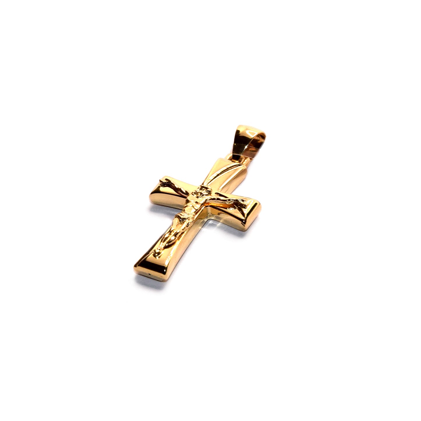 Croce con cristo oro 18k
