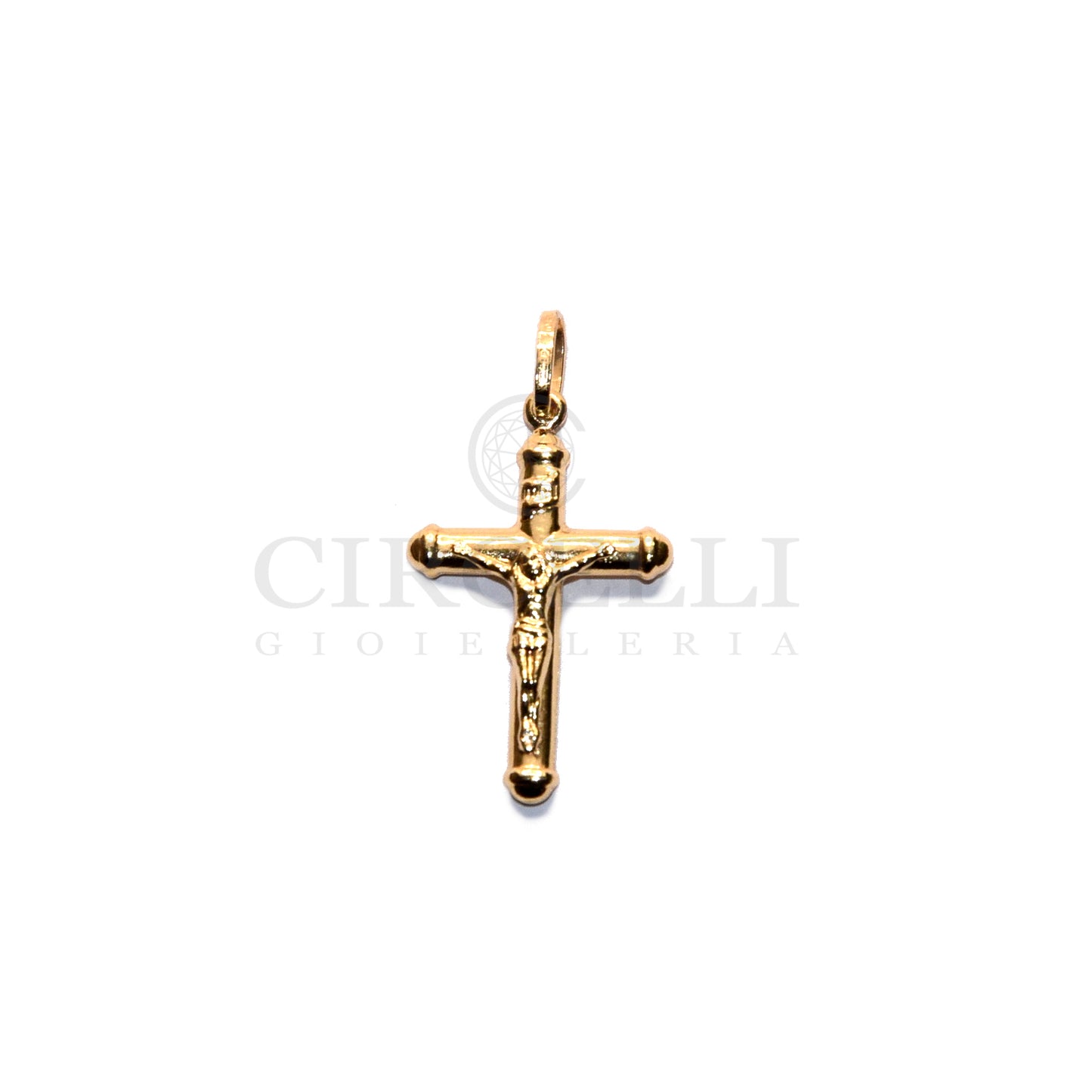 Croce con cristo oro 18k