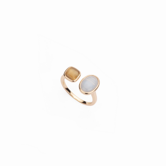 Bague BARBIERI en argent 925 plaqué or rose