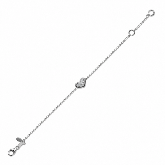 Bracciale cuore oro 18 carati