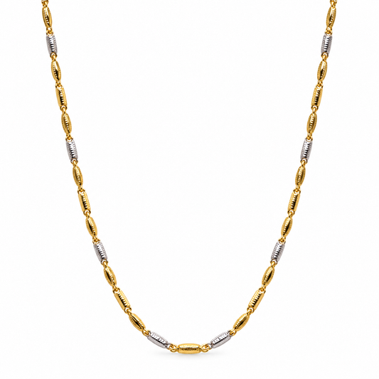 Collier en or bicolore 18 carats