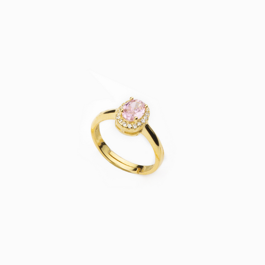 Bague ovale rose en argent 925 BARBIERI
