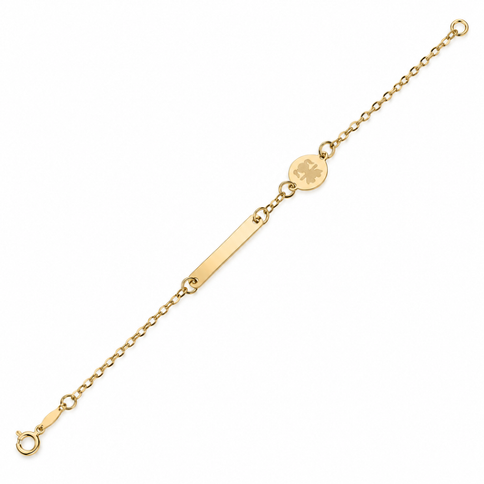 Bracciale targa oro 18 carati