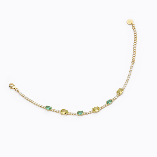 BARBIERI 925 silver oval mix bracelet