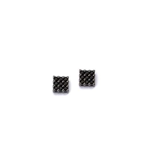BARBIERI MAN black square earrings