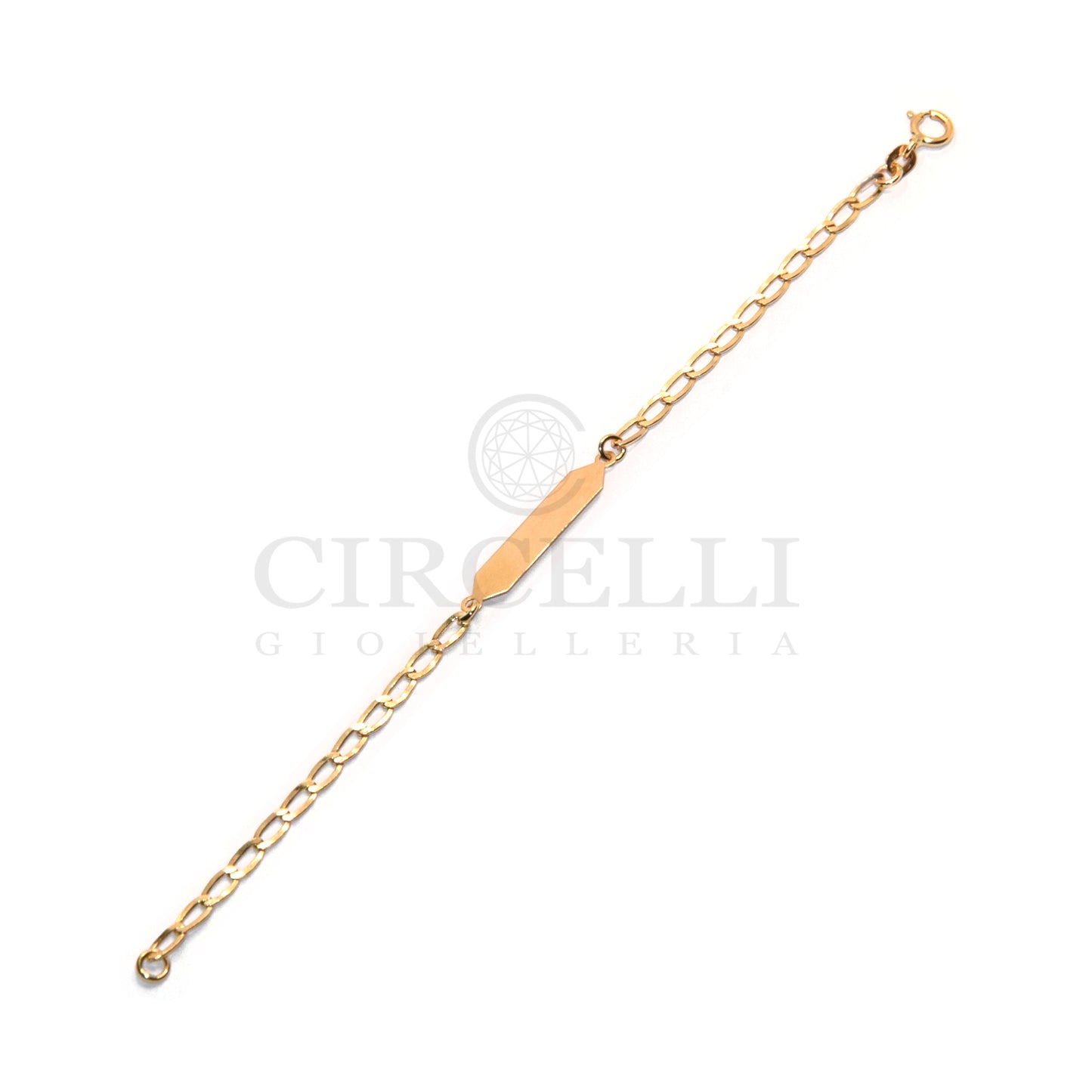 Bracciale Cheval con targa oro 18k