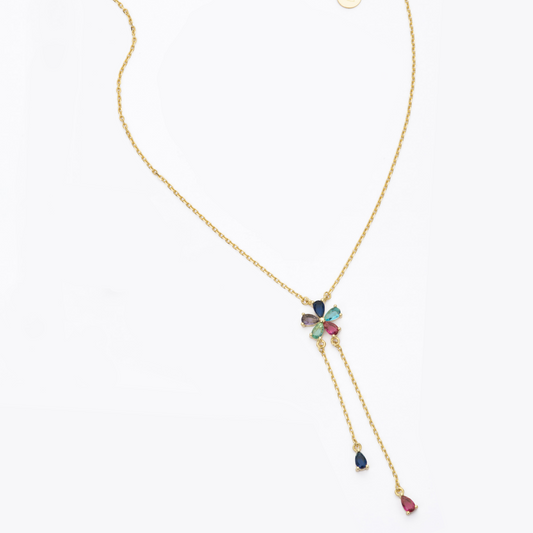 Collier BARBIERI en argent 925 avec fleur
