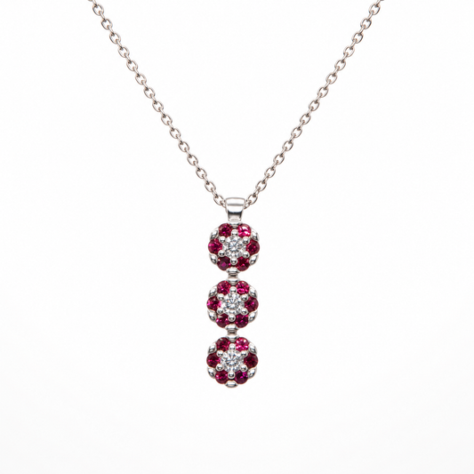 Collier en or blanc 18 carats