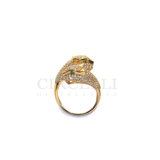 18K gold pantherè ring