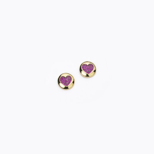 BARBIERI 925 silver heart earrings