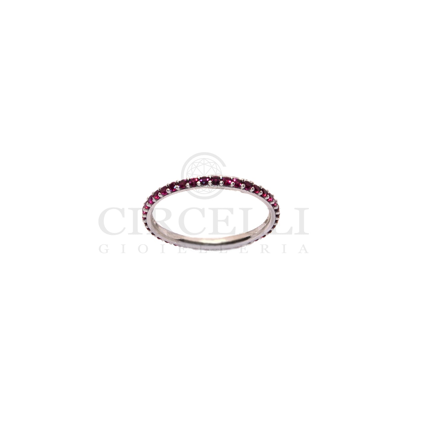 anello veretta oro bianco 18k