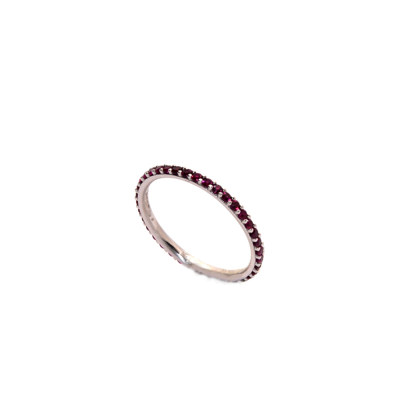 anello veretta oro bianco 18k
