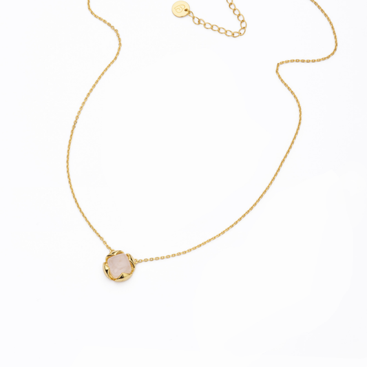 BARBIERI 925 silver gold bud necklace