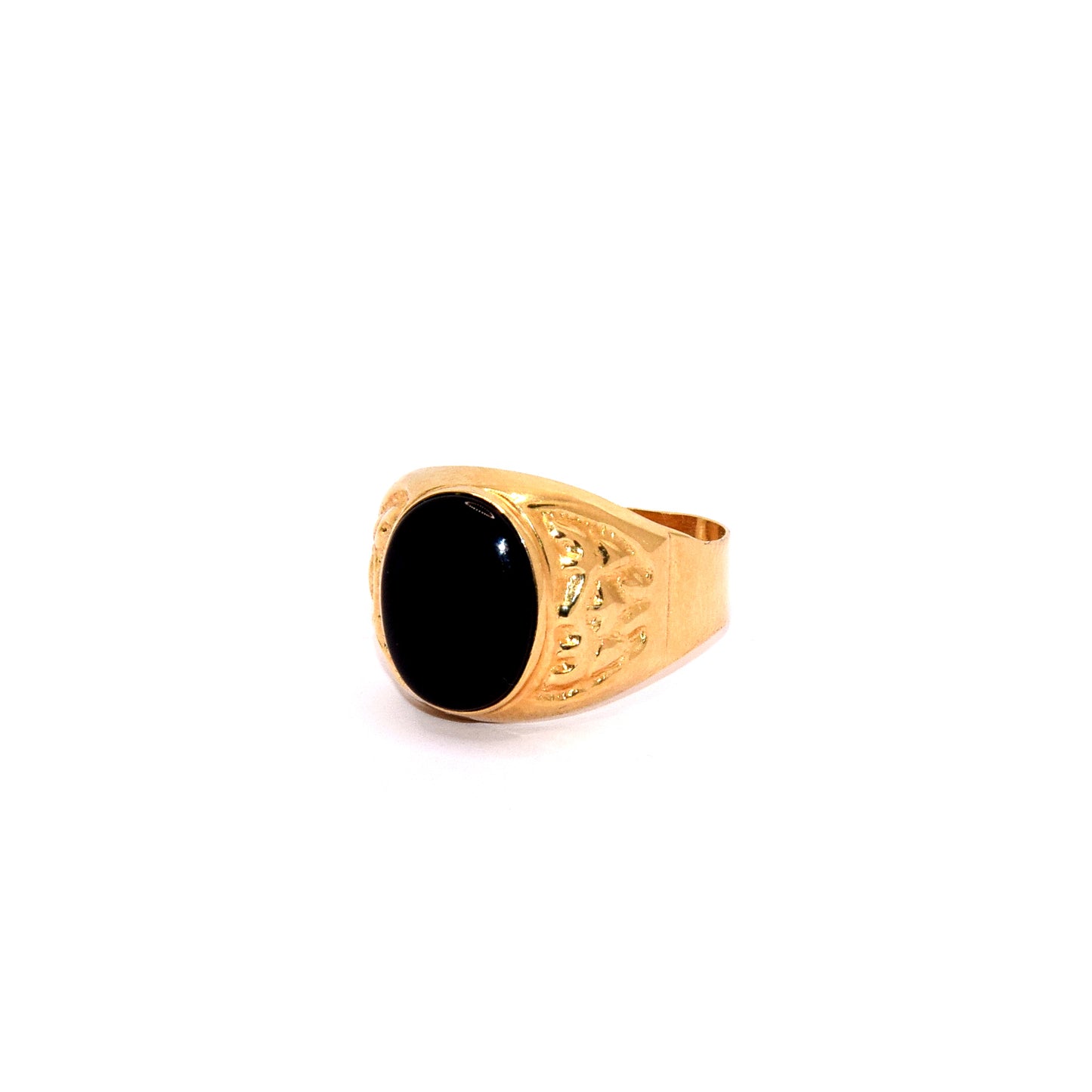 anello uomo con onice oro 18k