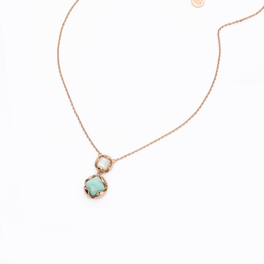 BARBIERI 925 Silver Rose Gold Necklace