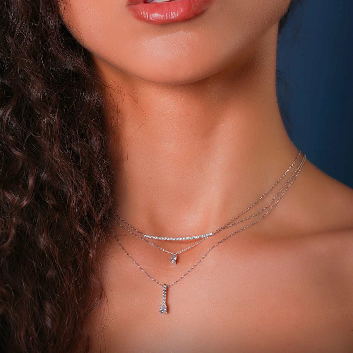 Collana donna sparkling stick oro 9 carati DANA L'OR 9 CARATI