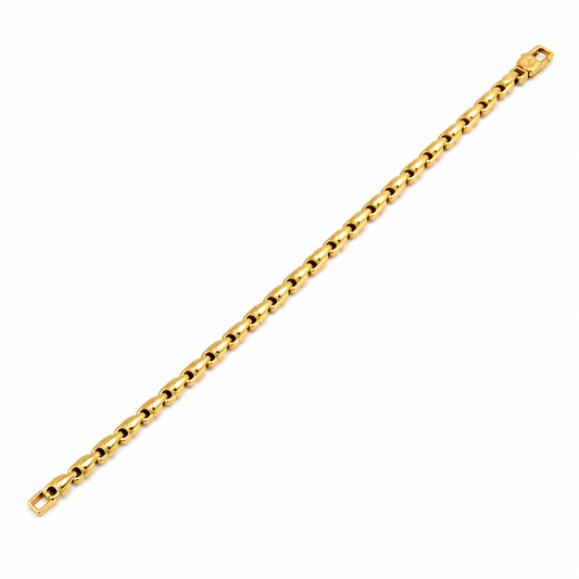 Bracciale tubolare oro 18 carati