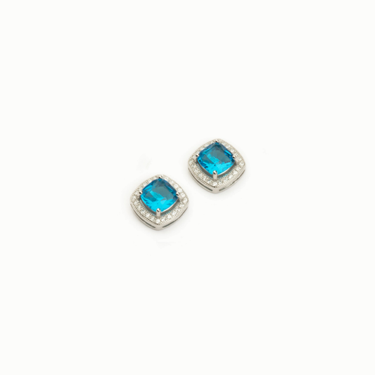 BARBIERI 925 Silver Aquamarine Earrings