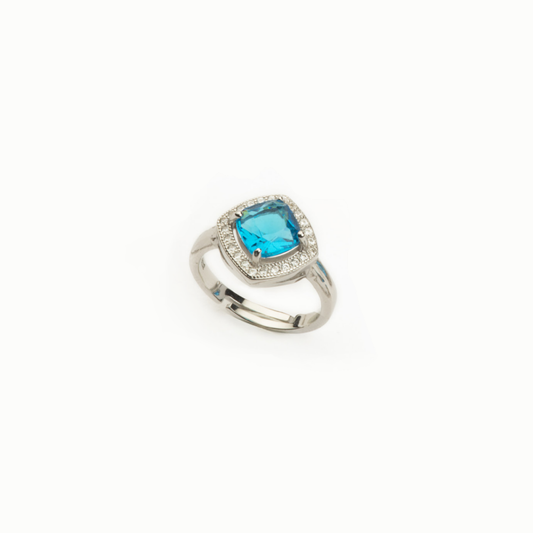 Anello Acquamarina argento 925 BARBIERI