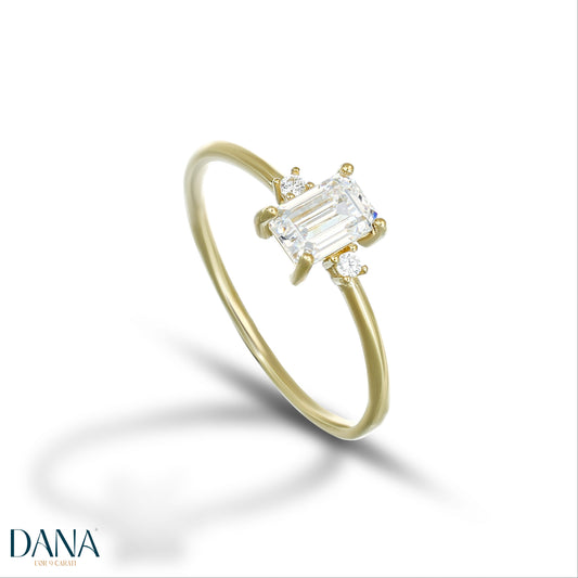 Anello baguette oro 9 carati DANA L'OR 9 CARATI