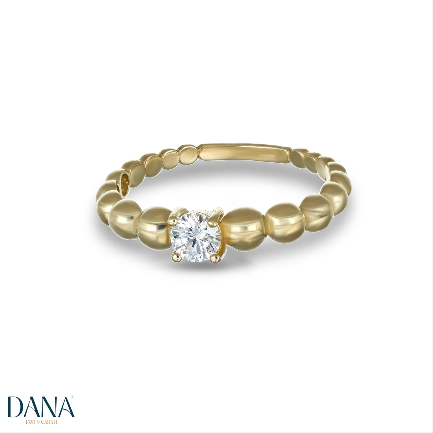 Anello solitario oro 9 carati DANA L'OR 9 CARATI