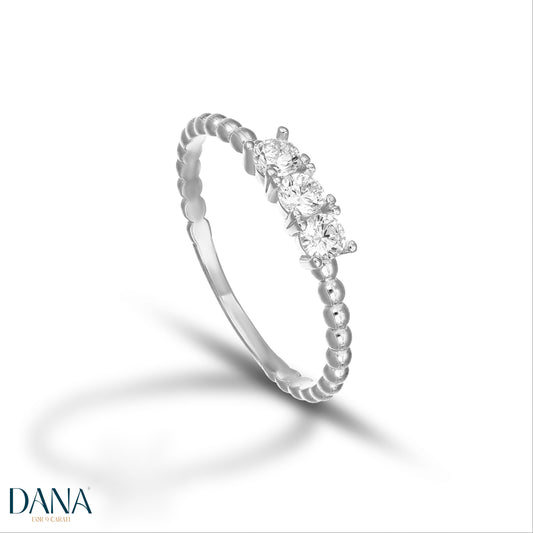 DANA L'OR 9 CARATI 9K gold trilogy ring