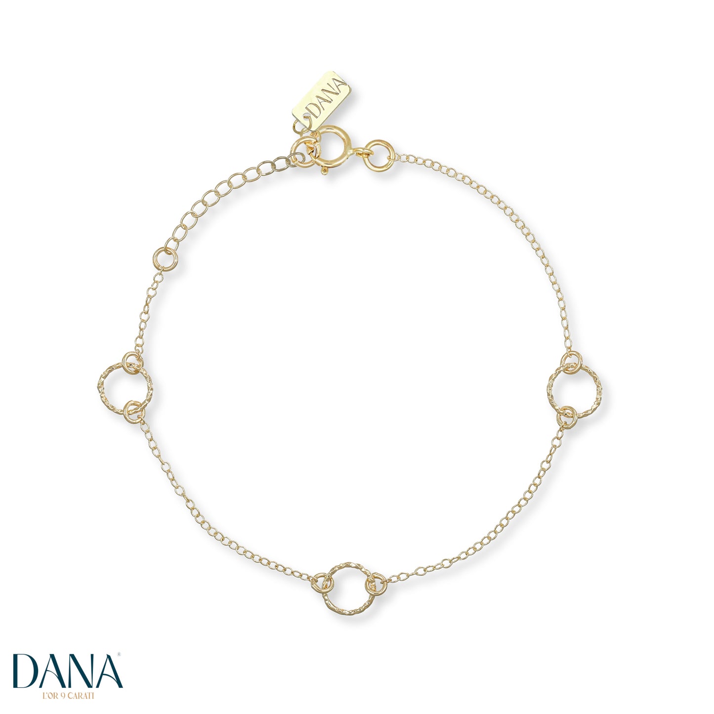 Bracciale cerchi oro 9 carati DANA L'OR 9 CARATI