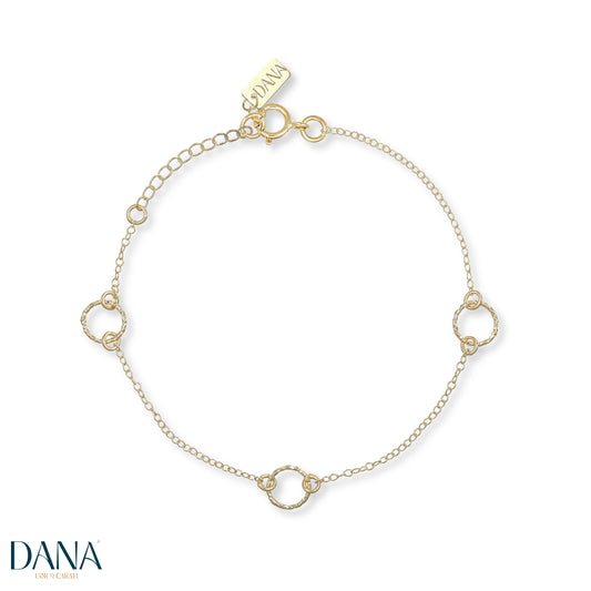 DANA L'OR 9 CARATI 9K gold hoop bracelet