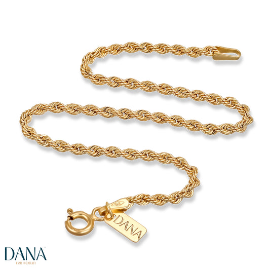 Men's and Women's Bracelet from the Timeless Collection - 9-Carat DANA L'OR Laser Cord