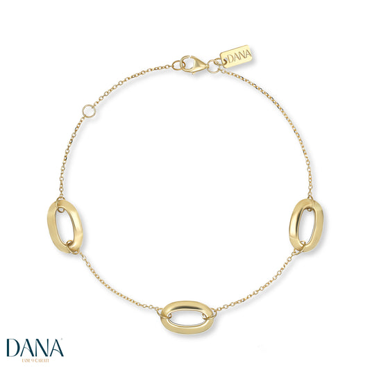Bracelet pour femme à l'âme dorée en or 9 carats DANA L'OR 9 CARATI
