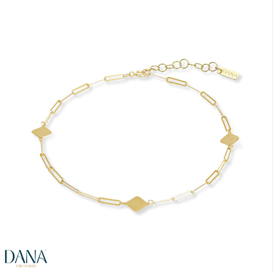 DANA L'OR 9 CARATI 9K gold chain bracelet