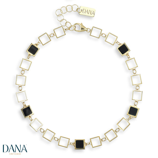 Ares Collection Men's and Women's Bracelet Dana Gold 9 Carats