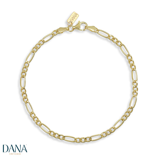 DANA L'OR 9 CARATI 9K gold men's curb bracelet