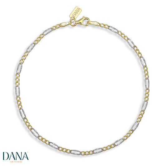 DANA L'OR 9 CARATI 9K gold men's curb bracelet