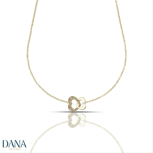 DANA L'OR 9 CARATI 9K Gold Heart Necklace