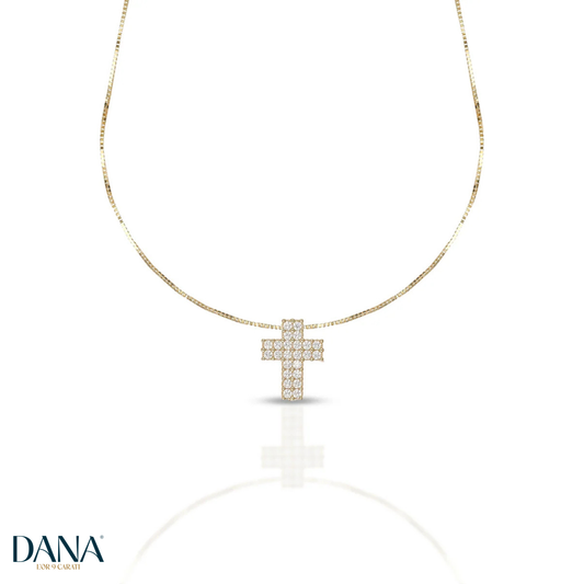 Harmonia Collection Women's Necklace - Linear Trilogy DANA L'OR 9 CARATS