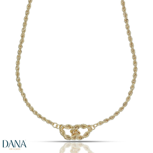 Collier nœud en or 9 carats DANA L'OR 9 CARATI