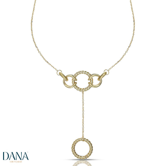 DANA L'OR 9 CARATI 9K Gold Fantasy Necklace