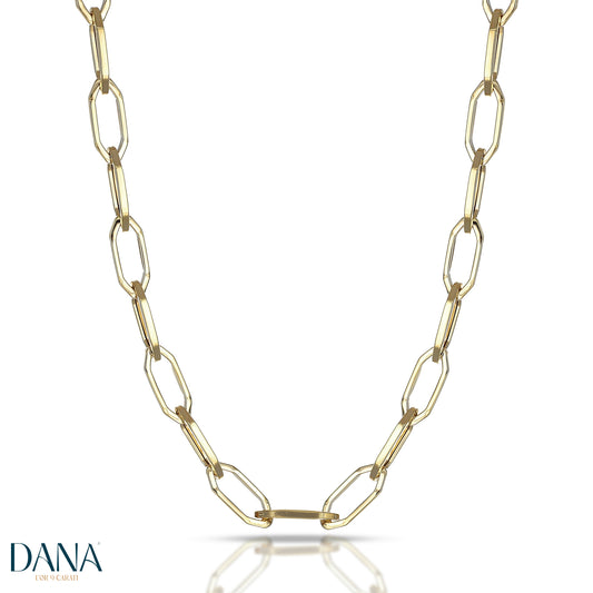 DANA L'OR 9 CARATI 9K Gold Hexa Men's Necklace