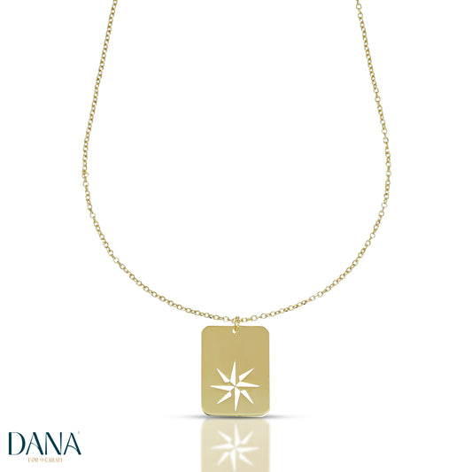 Collana rosa dei venti oro 9 carati DANA L'OR 9 CARATI