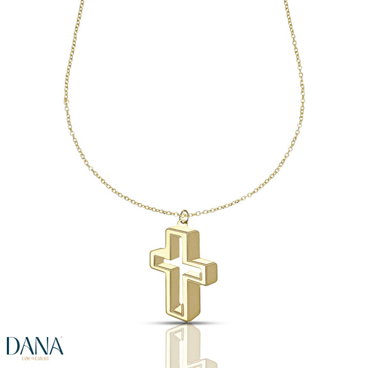 Collana croce dei venti oro 9 carati DANA L'OR 9 CARATI